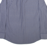 BOSS Mens Shirt Blue Striped Long Sleeve L