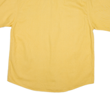UNDERGROUND Mens Plain Shirt Yellow L