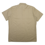DICKIES Mens Plain Shirt Brown L