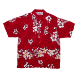 SPIKE Wisconsin Badgers Mens Shirt Red Floral L