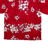 SPIKE Wisconsin Badgers Mens Shirt Red Floral L