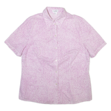 PETER HAHN Womens Shirt Purple Spotted M