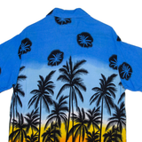 ON GEAR Mens Hawaiian Shirt Blue Floral M