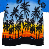 ON GEAR Mens Hawaiian Shirt Blue Floral M