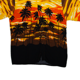 PURITAN Mens Hawaiian Shirt Yellow Floral M