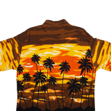 PURITAN Mens Hawaiian Shirt Yellow Floral M