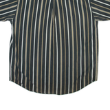 FADED GLORY Mens Shirt Grey Striped L