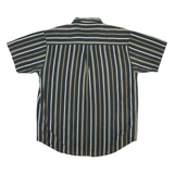 FADED GLORY Mens Shirt Grey Striped L