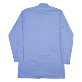 AMSA Mens Plain Shirt Blue Long Sleeve L
