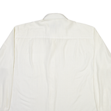CANDA Mens Plain Shirt White Long Sleeve XL