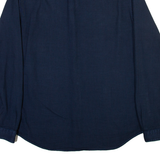 DIESEL Mens Plain Shirt Blue Long Sleeve M