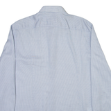 BOSS Slim Fit Mens Shirt Blue Check Long Sleeve L