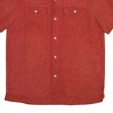 BANANA REPUBLIC Mens Plain Shirt Red M