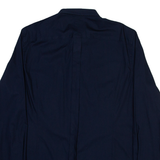 REPLAY Slim Fit Mens Plain Shirt Blue Long Sleeve M