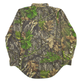 MOSSY OAK Mens Shirt Brown Camouflage Long Sleeve M