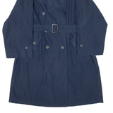 MARELLA Womens Trench Coat Blue UK 10