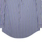 TOMMY HILFIGER Mens Shirt Blue Striped Long Sleeve L