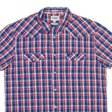 WRANGLER Mens Shirt Blue Check L