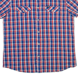 WRANGLER Mens Shirt Blue Check L
