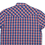 WRANGLER Mens Shirt Blue Check L