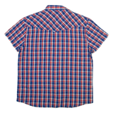 WRANGLER Mens Shirt Blue Check L