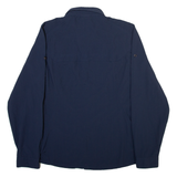 JACK WOLFSKIN Womens Plain Shirt Blue Long Sleeve M