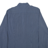 TOMMY HILFIGER Slim Fit Mens Shirt Blue Striped Long Sleeve XL