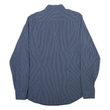 TOMMY HILFIGER Slim Fit Mens Shirt Blue Striped Long Sleeve XL