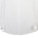 PIERRE MARTIN Mens Plain Shirt White Long Sleeve XL