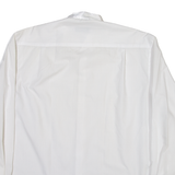 PIERRE MARTIN Mens Plain Shirt White Long Sleeve XL