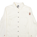 NAPAPIJRI Womens Plain Shirt Beige Long Sleeve XS