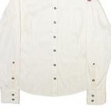 NAPAPIJRI Womens Plain Shirt Beige Long Sleeve XS