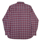 TOMMY HILFIGER Custom Fit Mens Shirt Red Check Long Sleeve L