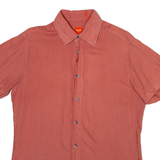 BOSS Mens Plain Shirt Orange M