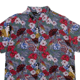 BRAVE SOUL Mens Shirt Grey Floral L