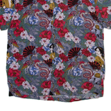 BRAVE SOUL Mens Shirt Grey Floral L