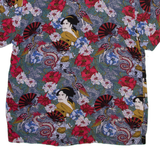 BRAVE SOUL Mens Shirt Grey Floral L
