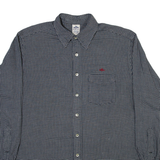 REPLAY Mens Shirt Grey Check Long Sleeve L
