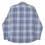 BOSS Mens Shirt Blue Check Long Sleeve XL