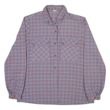 Womens Shirt Grey Check Long Sleeve S