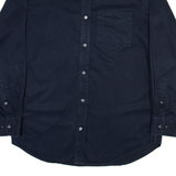 BANANA REPUBLIC Mens Plain Shirt Black Long Sleeve M