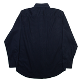 BANANA REPUBLIC Mens Plain Shirt Black Long Sleeve M