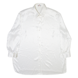 PARK LANE Mens Plain Shirt White Long Sleeve XL
