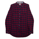 TOMMY HILFIGER Womens Shirt Red Check Long Sleeve S