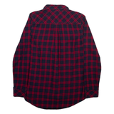 TOMMY HILFIGER Womens Shirt Red Check Long Sleeve S
