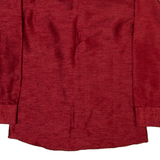 AMAZON Mens Plain Shirt Red Long Sleeve S