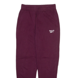 REEBOK Mens Joggers Maroon Tapered S W27 L27