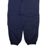 CHAMPION Mens Track Pants Blue Nylon Tapered XL W30 L32