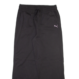 PUMA Mens Joggers Black Wide-Leg L W32 L30