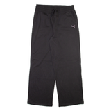 PUMA Mens Joggers Black Wide-Leg L W32 L30